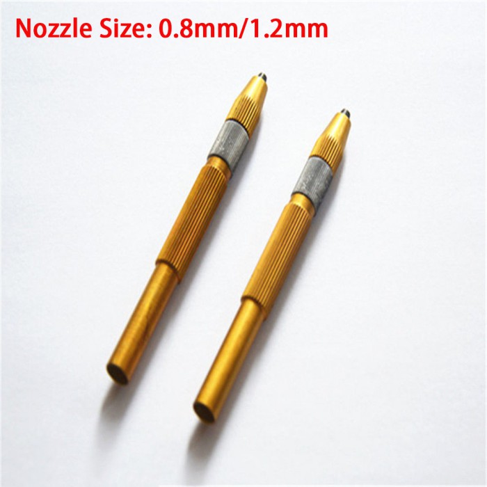 2Pcs Replacement Sandblasting Pen For Dental Lab Sandblaster 0.8mm/1.2mm