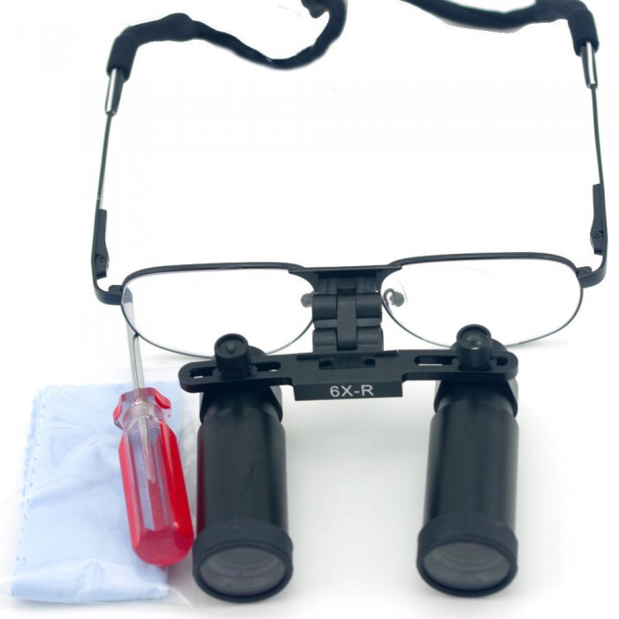 Ymarda 6.0X 420mm Dental Medical Surgical Loupe Dentist Magnifier Metal Frame