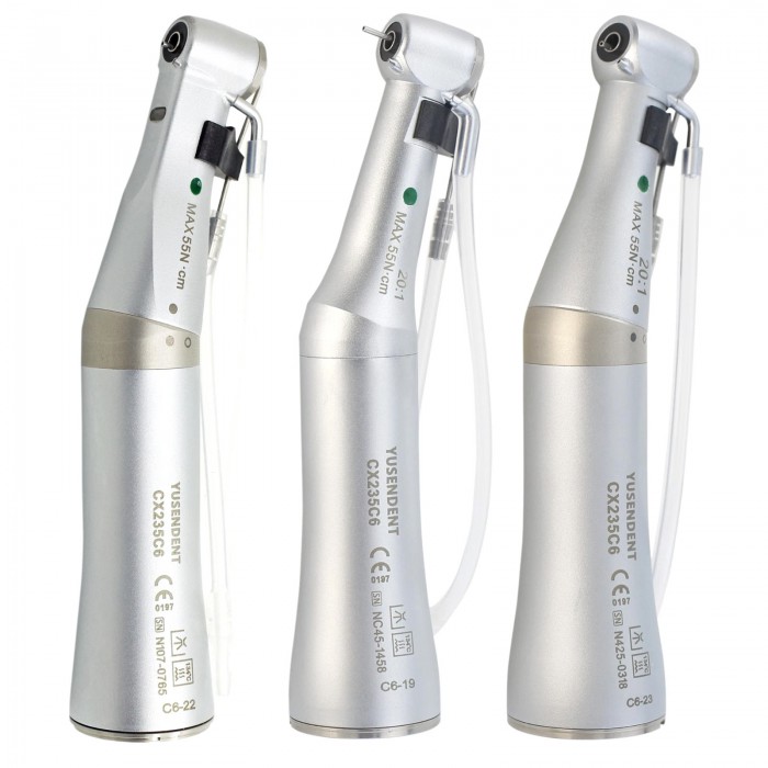 YUSENDENT COXO CX235C6-19/22/23 Dental Contra Angle 20:1 Implant Surgical Handpiece Fiber Optic E type