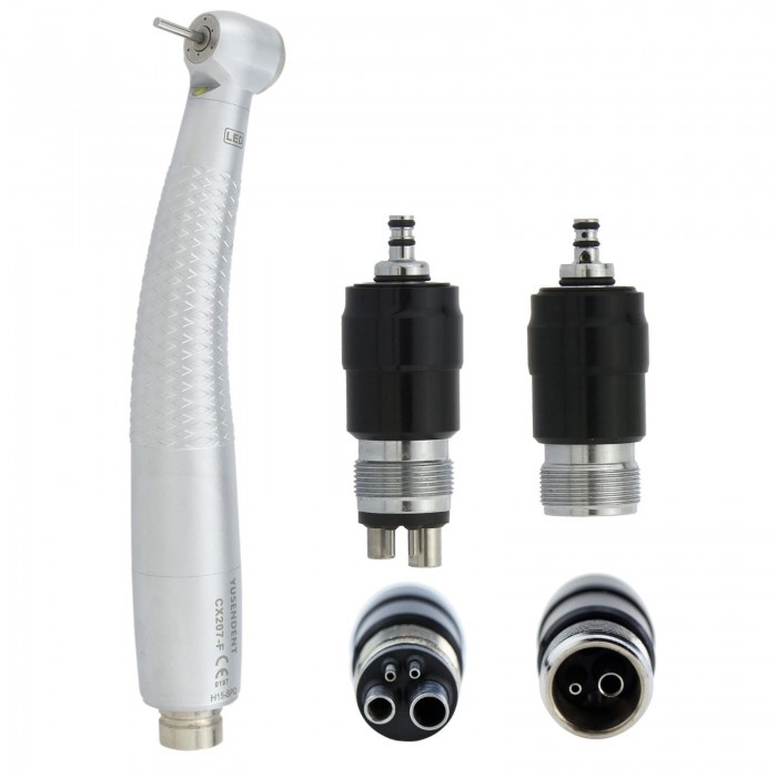 YUSENDENT CX207-F-SPQ E-Generator LED Turbine Handpiece 2/4 Hole Fit NSK Phatelus Coupler