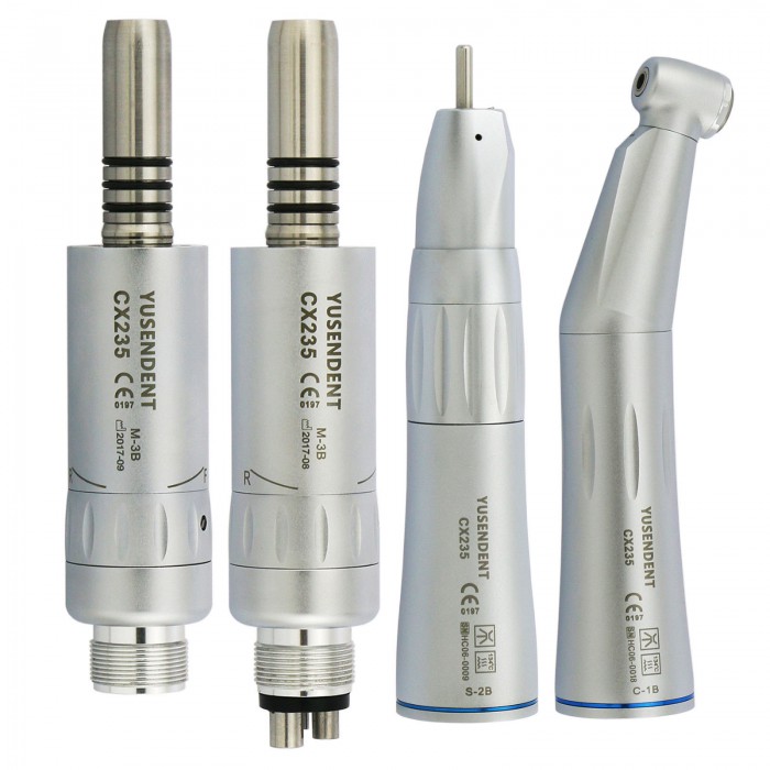YUSENDENT CX235-B Dental Contra Angle + Air Motor + Straight Handpiece Kit
