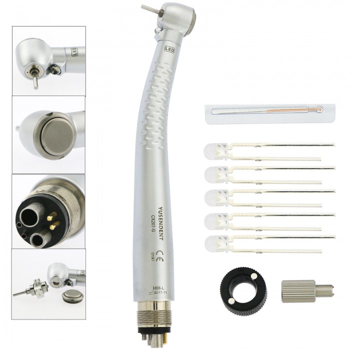 YUSENDENT® CX207-GL Dental High Speed Turbine Handpiece with LED Light