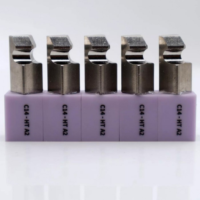 5Pcs C14 Dental Lab Lithium Disilicate Ceramic Block CAD/CAM for Planmeca