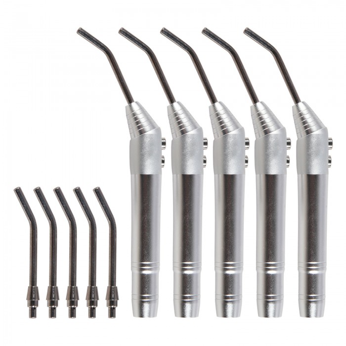 5Pcs Dental Triple Syringe 3 Way Syringe Handpiece Nozzles Tips