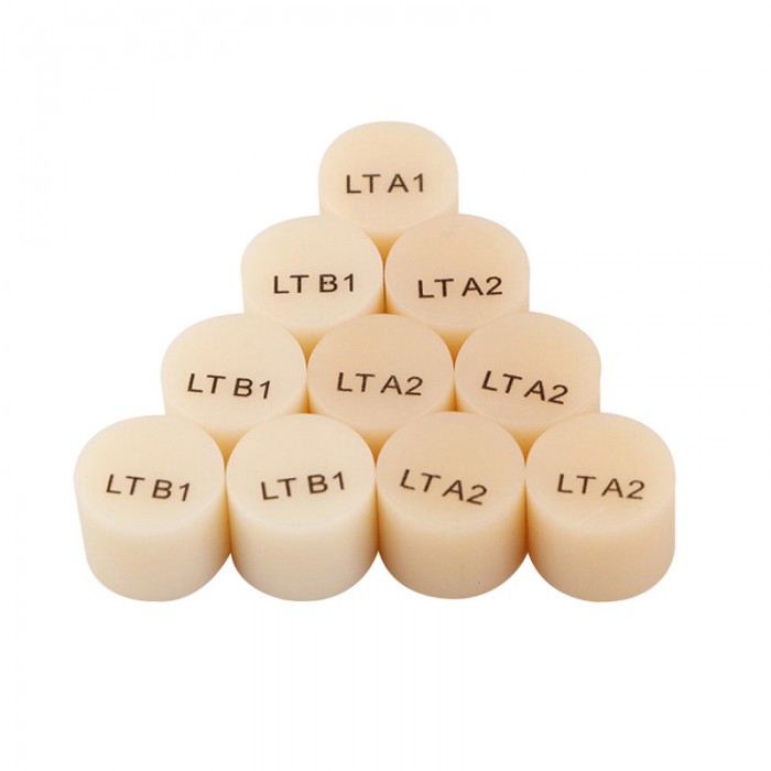 10PCS Dental Lab Lithium Disilicate Glass Ceramic Block Cad Cam Material