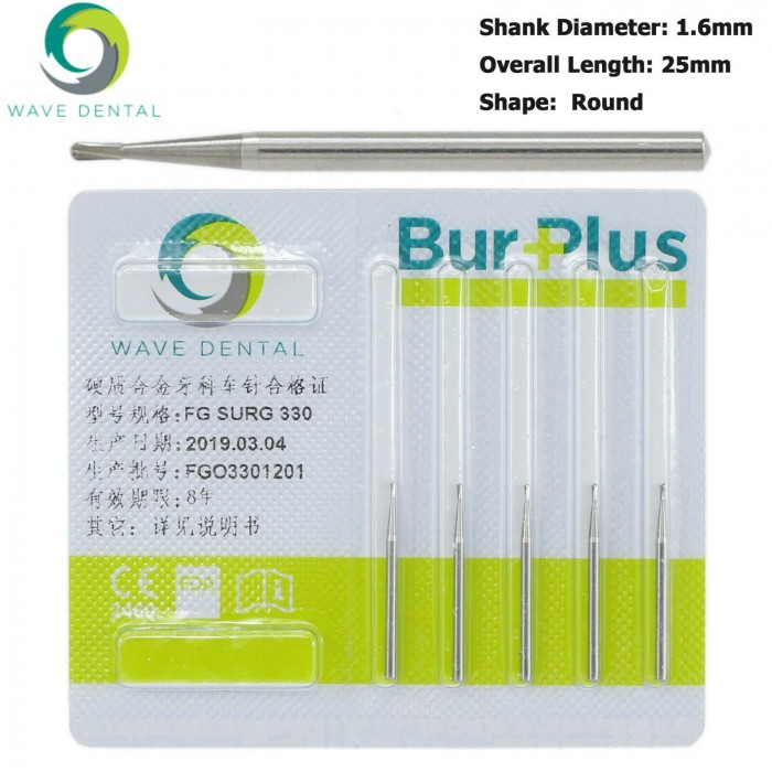 10Pcs FG 330 Carbide Burs Dental Friction Grip Pear Head Carbide Bur
