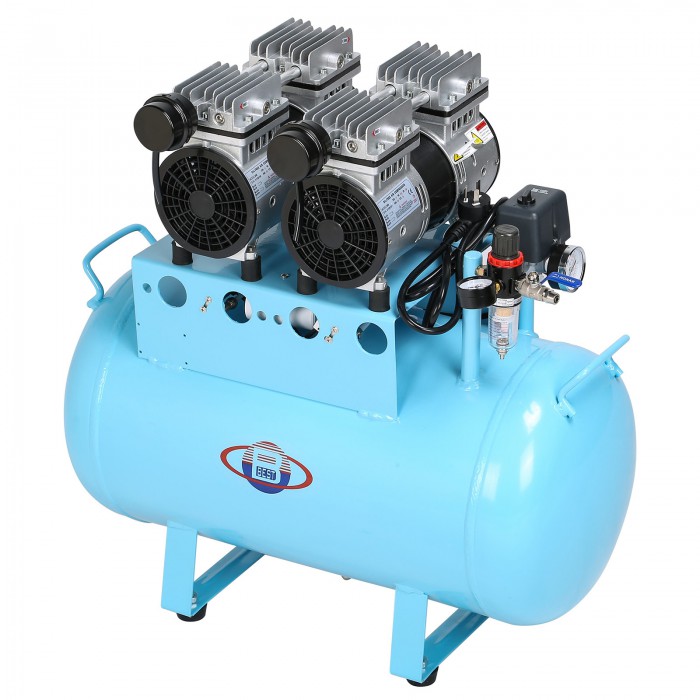 DB-102 60L Silent Dental Air Compressor with Tank Oilless 260L/min
