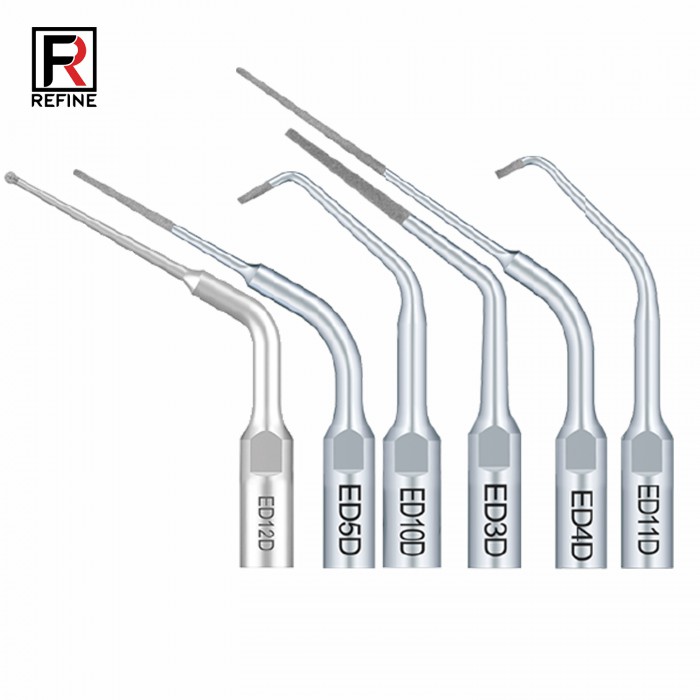 10Pcs Refine® Endodontic Ultrasonic Tips ED1 ED2 ED3 ED4 ED5 ED6 ED7 ED8 ED9 ED10 ED11 ED14 ED15 Fit Satelec NSK DTE