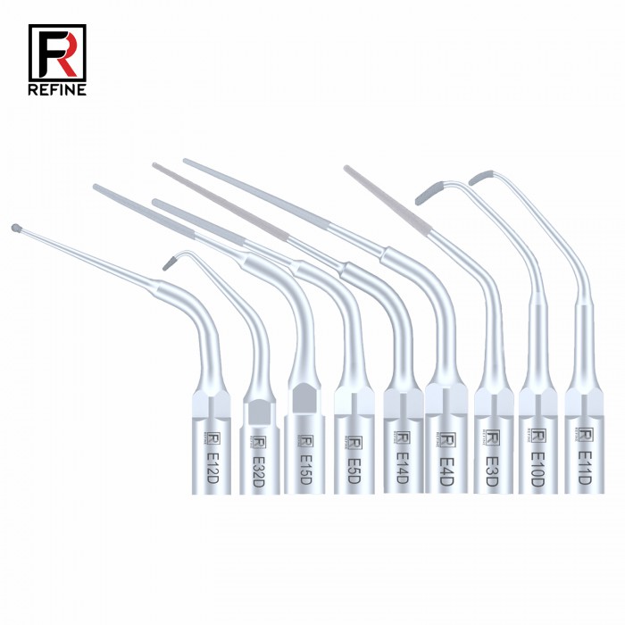 10Pcs Refine® Ultrasonic Endo Tips E3D E4D E5D E10D E11D E12D E14D E15D Fit Woodpecker EMS