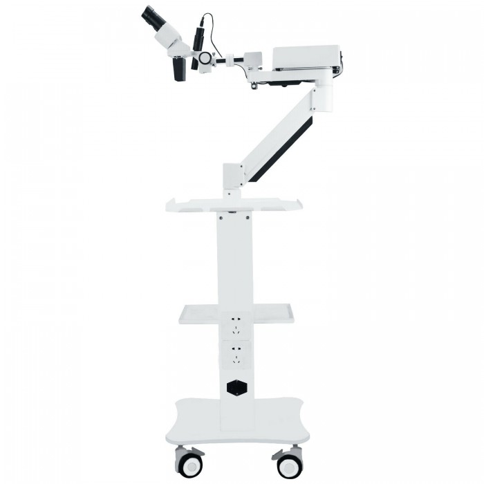 Dental Surgical Operating Microscope with 5W LED Light ＆ Mobile Trolley Cart