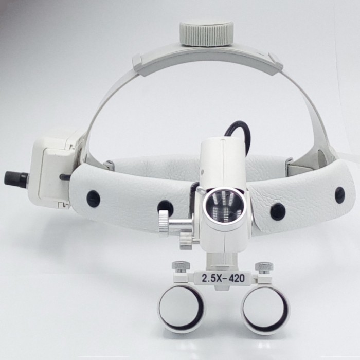 DY-106 2.5X420mm Headband Dental Medical Surgical Loupe with LED Headlight