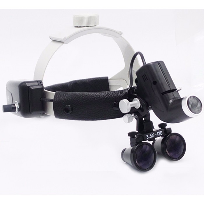 DY-106 Dental LED Surgical Headlight 3.5X420mmHeadband Surgical Loupe