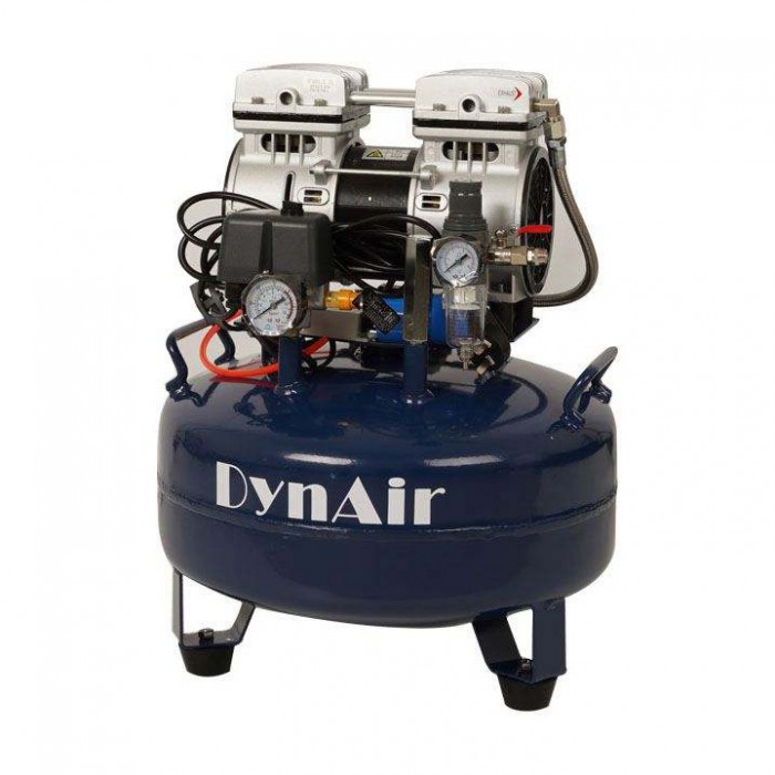Dynamic DA5001 0.55KW/0.75HP Dental Oil Free Silent Air Compressor 22L Tank