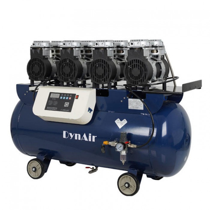 Dynamic DA807 3KW Oil Free Silent Digital Dental Air Compressor 100L Tank