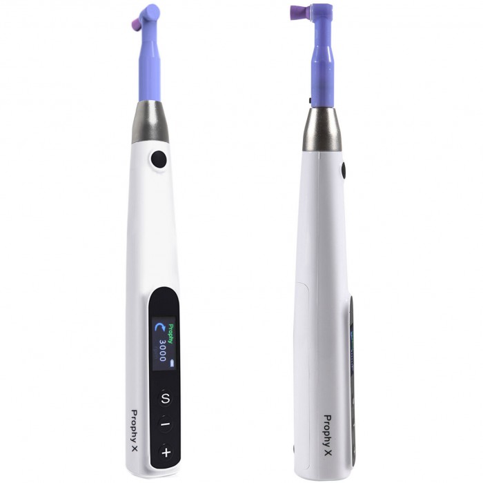 Electric Dental Hygiene Prophy Handpiece 360° Swivel + 2 Prophy Angles