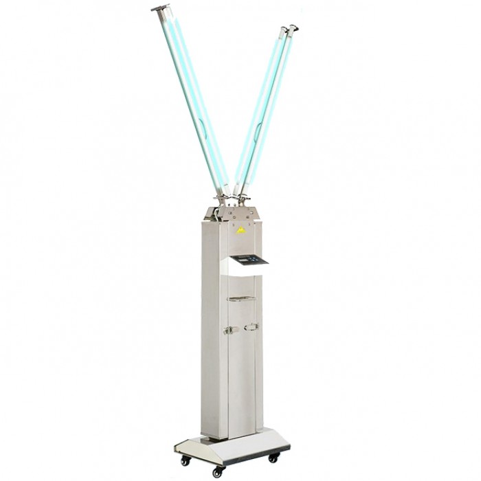 FY 120W-220W Portable UV+Ozone Disinfection Lamp Stainless Steel Ultraviolet Light Sterilizer Trolley