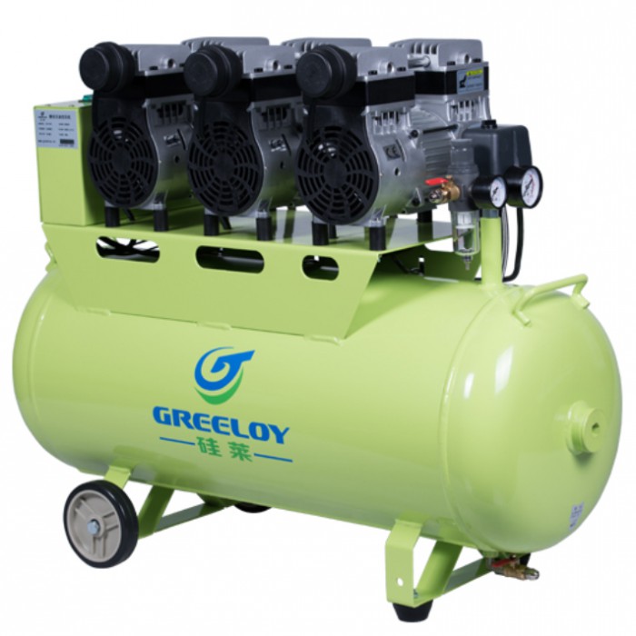 Greeloy® GA-83 Dental Oilless Silent Air Compressor with 90L Tank 465L/min