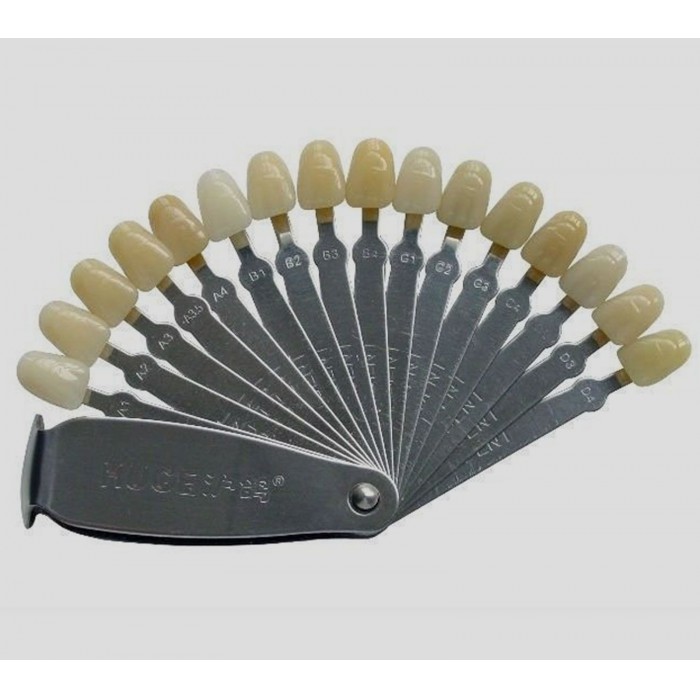 Huge 16 Color Shades Acrylic Teeth Shade Guide Fit Vita Shade System