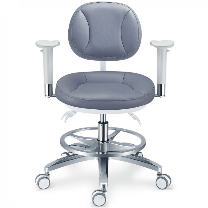 PLST-082-085 Ergonomic Dental Microscope Stool Operator Surgeon Chair with Amrest & Backrest