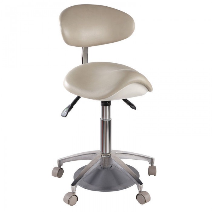 QY-D-MA1 Dental Saddle Stool Dentist Assistant Hygienist Chair with Backrest