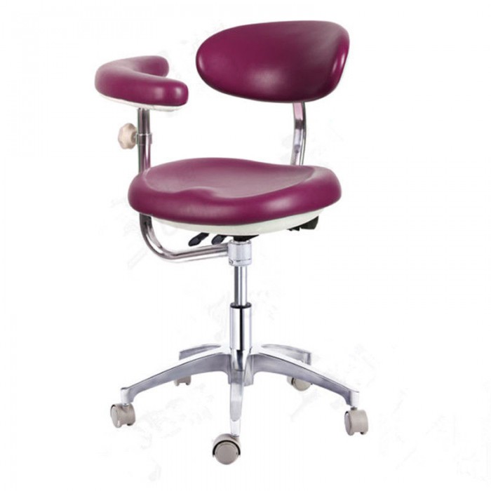QY600-1 Dental Operator Stool Doctor Operator Stool Chair with Armrest PU Leather