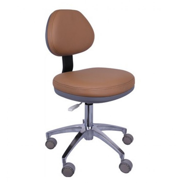 QY® Dental Operator Stool Dentist Assistant Seating Chair with Backrest Adjustable