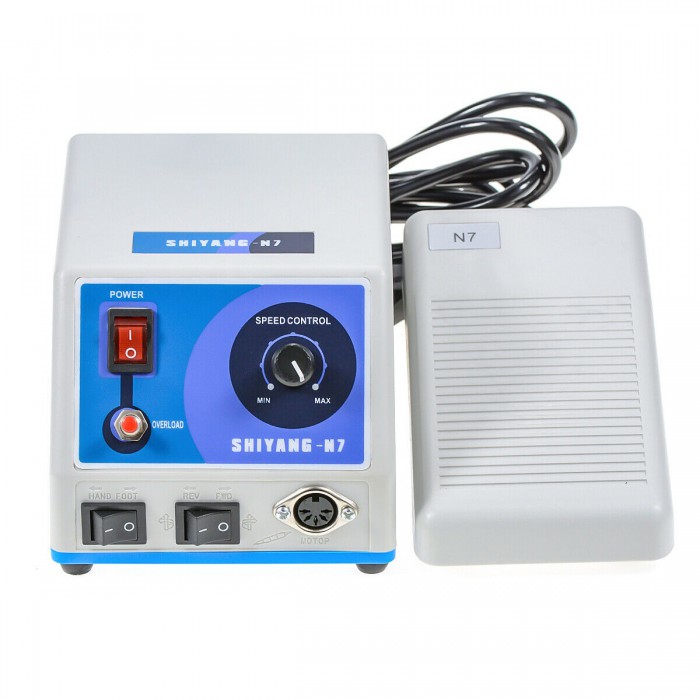 Shiyang N7 Dental Lab Micro Motor Polishing 35K RPM Control Pedal Fit Marathon