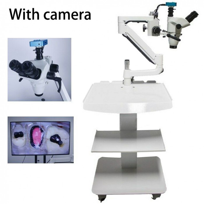 Trolley Type 5W Dental Endodontic Operating Microscope with Camera