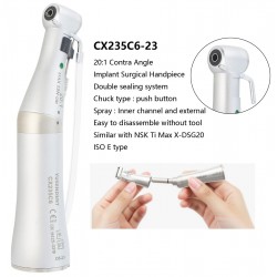 YUSENDENT COXO CX235C6-19/22/23 Dental Contra Angle 20:1 Implant Surgical Handpiece Fiber Optic E type