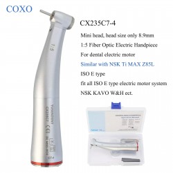 YUSENDENT COXO CX235C7 Dental Contra Angle 1:5 Handpiece Fiber Optic E-Type Push Button