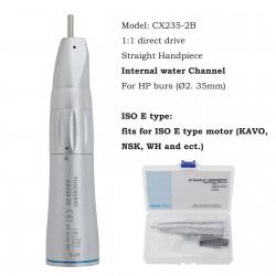 YUSENDNET COXO CX235-2B/2C Dental Low Speed Straight Handpiece 1:1 Fiber Optic E-Type