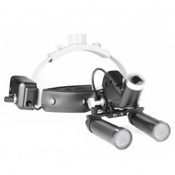 YUYO 4.0X/5.0X/6.0X/8.0X-R Ergonomic Dental Surgical Ergo Loupe + 5W LED Headband Headlight