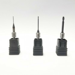 3Pcs Dental Milling Burs for CAD CAM Milling Machine 0.6/1.0/2.5mm Fit Amann Girrbach