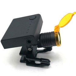 3W Wireless Dental LED Headlight with Optical Filter for Surgical Loupes