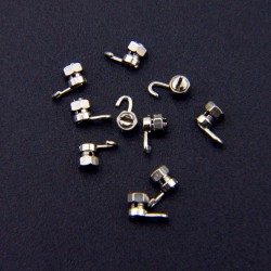 40Pcs/2 Set Dental Orthodontic Crimpable Hook Arch Wire Stop Lock Left & Right
