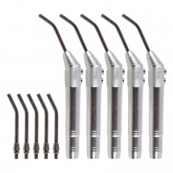 5Pcs Dental Triple Syringe 3 Way Syringe Handpiece Nozzles Tips