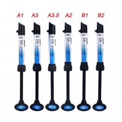 5Pcs Universal Dental Light Curing Composite Resin Syringe A1 A2 A3 A3.5 B1 B2