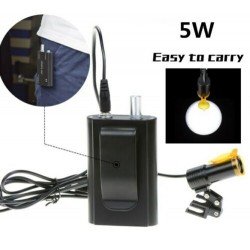 5W Dental Medical LED Headlight + Filter & Belt Clip for Surgical Loupes