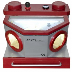 Aixin AX-B5 Dental Lab Sandblasting Unit Sandblaster Machine with Twin Pen & LED Light