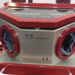 Aixin AX-B5 Dental Lab Sandblasting Unit Sandblaster Machine with Twin Pen & LED Light