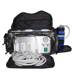 BD-401 Portable Dental Unit Backpack with Compressor + 3-Way Syringe