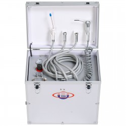 BD402 Portable Dental Turbine Unit + Air Compressor +Suction System + Triplex Syringe