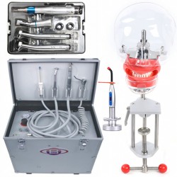 BD402 Portable Dental Unit+ LY-L201 Handpiece Kit + Manikin Phantom Head + Curing Light