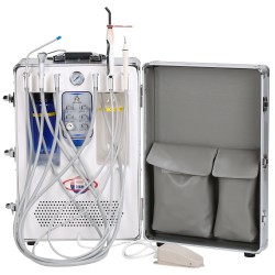 BD406 Portable Dental Unit with 3-Way Syringe+Suction+LED Curing Light