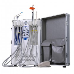 BD406 Portable Dental Unit with 3-Way Syringe+Suction+LED Curing Light
