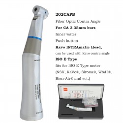 BEING 202CAP/202CAP-B Dental Fiber Optic 1:1 Contra Angle Handpiece Fit KAVO E-type