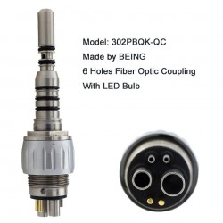 BEING 302PQ / 302PBQ Dental Fiber Optic High Speed Turbine Handpiece Fit KaVo Coupling 4 / 6 Hole