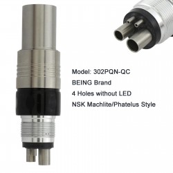 BEING 303PQ-N / 303PBQ-N Dental Fiber Optic Turbine Handpiece Fit NSK Coupling 4 / 6 Hole
