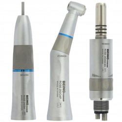 BEING Dental Contra Angle + Air Motor + Straight Handpiece Kit 4 Holes