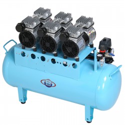 DB-103 90L Oil Free Dental Air Compressor with Tank Noiseless Oilless 390L/min
